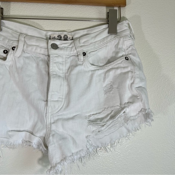 Free People White Denim Shorts 28 - Picture 3 of 6